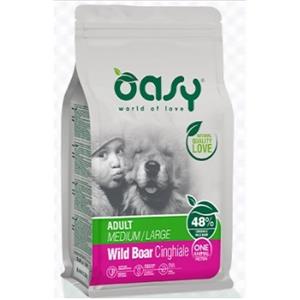 Oasy One Animal Protein Cinghiale 2,5 Kg - Crocchette per Cani Adulto Medium e Large, Monoproteico e Senza Glutine