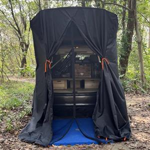 SA&MC Tenda Posteriore per SUV Riparo Intimità Rifugio Idrorepellente Nero Portatile Spogliatoio per Ciclismo Toilette Doccia Dormire Spiaggia Nuoto L: W: H: 4.9ft: 4.9ft: 7.5ft 6 Pezzi Pegs