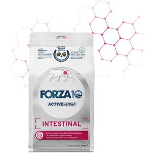 Forza10 Intestinal Active - Alimento Dietetico Completo per Gatti Adulti con Disturbi Gastrointestinali - 1,5 kg