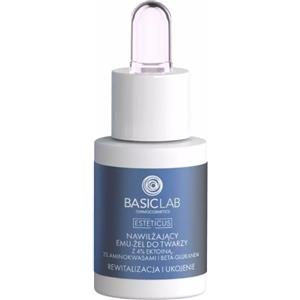 Basiclab Esteticus Emu-Gel Idratante 15 ml - Siero Viso con 4% Ectoin, Aminoacidi e Beta-Glucano per Nutrimento e Luminosità