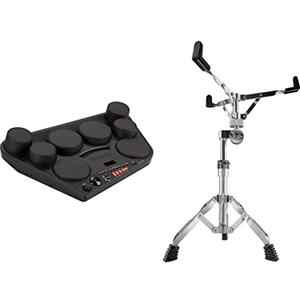 YAMAHA Musical Instruments DD-75 Batteria Elettronica Portatile, 8 Pad Dinamici, 570 Suoni in 75 Kit, Modalità Percussione con 105 Canzoni & XDrum Supporto ad Incastro per Rullante