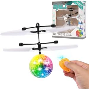 OSDUE Palla Volante, Elicottero Telecomandato Giochi Bambini, con Luci LED Colorata Elicottero Telecomandato Aereo Palla Volante per Natale Regali Ragazzi Ragazze Giocattoli