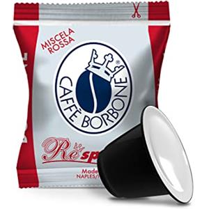 Caffè Borbone Respresso, Miscela Rossa - 100 Capsule - Compatibili con le Macchine ad uso domestico Nespresso*