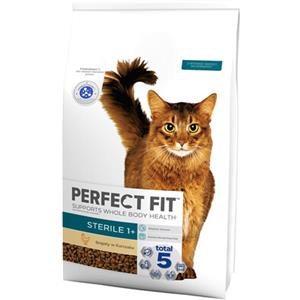 Perfect Fit Cibo Secco per Gatti Adulti Sterilizzati - Ricco di Pollo, 7 kg, Formula Total 5 per Salute Completa