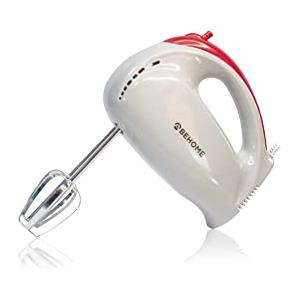 BEHOME Sbattitore elettrico per dolci e impasti | Fruste per montare con ganci per impastare compresi |Sbattitore elettrico da cucina 150W e 5 velocità di regolazione