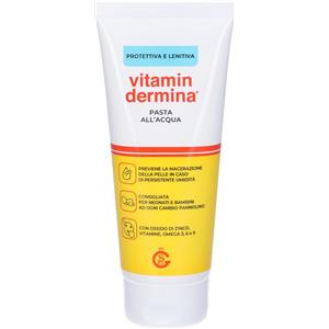 IST.GANASSINI SpA Vitamindermina Pasta All'Acqua 100ml - Emulsione Lenitiva per Irritazioni Cutanee con Ossido di Zinco
