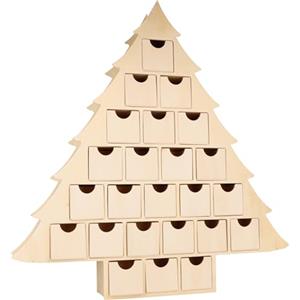 Artemio Calendario dell'Avvento - Albero - 45 x 43,5 x 6,5 cm