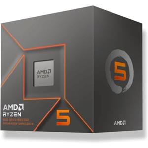 AMD Processore AMD Ryzen 5 8500G (scheda grafica integrata Radeon, 6 Cores/12 Threads, 65W TDP, AM5 Socket, 22MB Cache , up to 5 GHz max boost frequency, wraith stealth cooler)