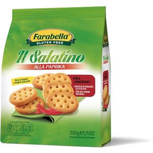 FARABELLA Il Salatino Paprika 200g - Senza Glutine, Senza Conservanti e Lattosio, Ricco di Sapore