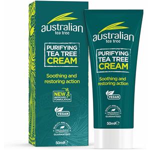 Optima Naturals Australian Tea Tree Crema Purificante 50ml - Lenitiva, Rigenerante e Antisettica