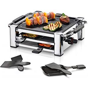 Rommelsbacher RCC 1000 griglia per raclette 4 persona(e) Nero, Cromo 1000 W