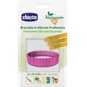 Chicco Bracciale Antizanzare in Silicone Profumato alla Citronella - Resistente all'Acqua, Adatto dai 3 Anni, Disponibile in Vari Colori