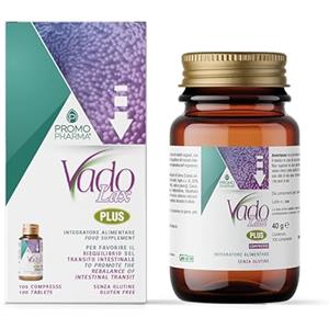 PromoPharma Vado Lax Plus - Integratore Lassativo Naturale Immediato per Stitichezza e Transito Intestinale - Azione Rapida su Costipazione e Gonfiore - Con Senna, Tarassaco, Cascara e Rabarbaro - 100 Compresse