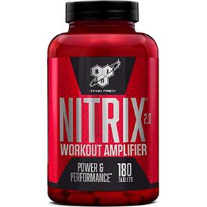 BSN Nitrix 2.0, Integratore Alimentare, Formula con Precursore dell'Ossido Nitrico, Compresse con L-Citrullina, Niacina, Pepe Nero ed Estratti Vegetali, Non Aromatizzato, 180 Capsule, 60 Porzioni