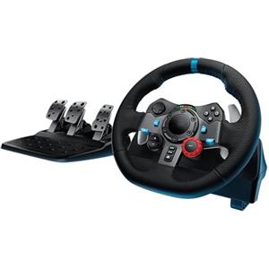 NVYAZJ PC Racing Wheel, Game E-Sport Equipment con 3 pedali Car Sim 270/900 gradi compatibile con PS3/4/PC Force Feedback Design antiscivolo, accessori per giochi elettronici