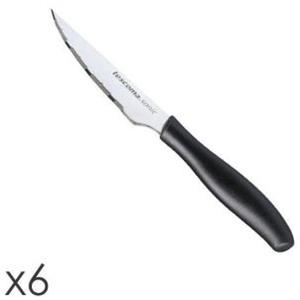 Tescoma Coltello Bistecca Sonic 6 Pezzi - Lama in Acciaio Inossidabile, Manico Ergonomico