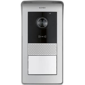 Vimar 42920.P Targa audiovideo per videocitofono vivavoce a colori LCD 7, funzione apri porta RFID, con cornice parapioggia, 1 pulsante, installazione a parete