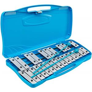 TPMSmartPoorer Xilofono in pelle Rockmusic ROCKSTAR AX25N2 cromatico con 25 tasti, con custodia e bacchette - Rockmusic