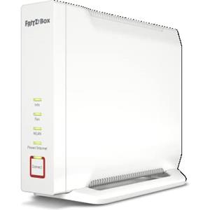 AVM Box 4060 Edition International, Router Wi-Fi 6 Tri Band Fino A 6.000 Mbit, S, Wan A 2.5 Gb, 3X Lan Gb, 1X Usb, Access Point, Mesh, Base Dect, Media Server, Interfaccia In Italiano, Bianco