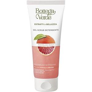 Bottega Verde - Estratti di bellezza - Gel scrub detergente - Pompelmo Rosa - ideale per uso quotidiano (100 ml) - pelli da normali a grasse
