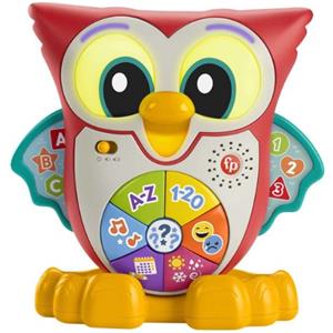 Fisher-Price Parlamici Carletto Baby Gufo Luminoso - Giocattolo Interattivo Musicale per Apprendimento con Luci e Movimenti, 18 mesi