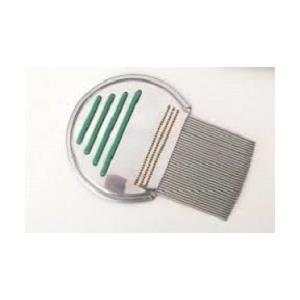 Candioli Pettine in Acciaio per Rimozione Pidocchi - Design con Punte Arrotondate e Denti Calibrati