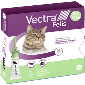 Vectra Felis soluzione spot-on per gatti da 0,6 a 10 kg - 3 pipette da 0,9 ml