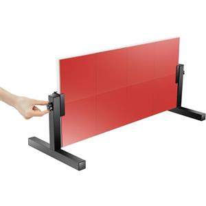 Xigner Ping Pong Rebounder - Tavola da ping pong per rimbalzo da ping pong con 8 gomme rosse, attrezzatura per auto-allenamento per casa, palestra, interni ed esterni