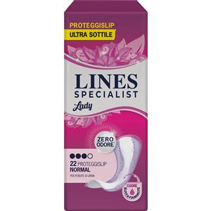 FATER SpA Proteggislip Ultra Sottile LINES SPECIALIST LADY LIGHT NORMAL 22 Pezzi - Zero Odore e Super Assorbente