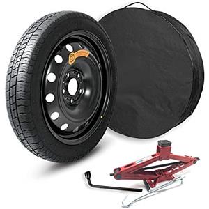 AIWAYS KIT RUOTINO DI SCORTA 18 compatibile con MERCEDES BENZ GLA GL X156,245G dall'anno 2013 - Accessori Inclusi (Crick/Chiave/Sacca)