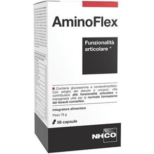 NHCO Aminoflex 56 Capsule - Integratore Alimentare per la Funzionalità Articolare con Glucosamina, Condroitin Solfato, Artiglio del Diavolo e Uncaria