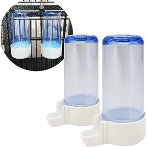 BPS BUENA PET SHOP BPS 2 Pezzi Mangiatoia/Abbeveratoio 425 CC per Gabbia Grande per Pappagallo Uccelli Voliera Parrocchetto Canarie con Saltare Box Alimentatore