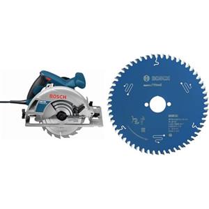 Bosch Professional Sega Circolare GKS 190 (non campatibile con binari di guida, lama sega circolare: 190 mm, prodondità di taglio: 70 mm, in scatola di cartone) + CSB Expert madera: 190x30x56D