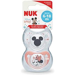 NUK Succhietto Nuk TL Disney Minnie Silicone 2 Pz Red-6-18-mesi