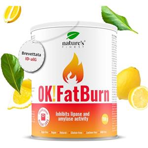 Nature's Finest by Nutrisslim Ok!FatBurn - Blocca Carboidrati Senza Glutine Per Uomini e Donne - L-Carnitina, ID-Alg, L-Tirosina e Vitamina C