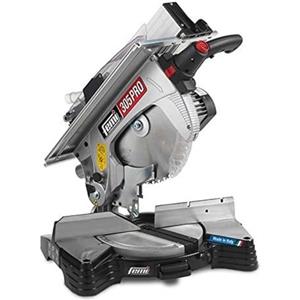 FEMI FM-305PRO - Troncatrice 1300W - 305mm - Legno e Alluminio - Piano Superiore in Alluminio - Motore a Induzione - Base con Protezione Integrata - Nuova Impugnatura T.P.S a Tre Posizioni