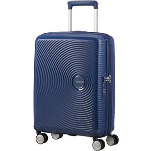 American Tourister Trolley Bagaglio a Mano Soundbox Spinner 55/20 Tsa Exp 4 Ruote Midnight Navy