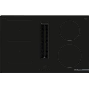 Bosch PRONTA CONSEGNA - Bosch Piano cottura a induzione con cappa aspirante PVS811B16E finitura nero da 80 cm - Serie 4
