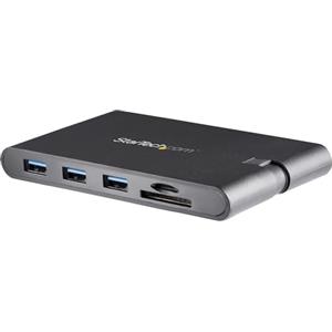 StarTech.com Adattatore Multi-porta USB-C con HDMI e VGA per portatili - 3x USB 3.0 - Lettore Schede SD - PD 3.0 - Cavo integrato