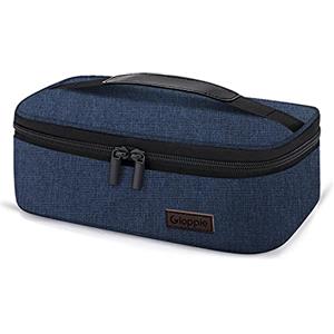 Gloppie Mini Borsa Termica Porta Pranzo Isolante per Uomo Donna, Borsa Frigo per il Pranzo Adulti Portatile Contenitore per Alimenti, Riutilizzabile, Colore: Indaco
