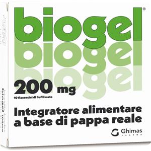 GHIMAS BIOGEL - Integratore alimentare a base di pappa reale liofilizzata, 200 mg, senza glutine e lattosio