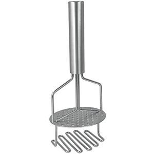 Metaltex Imperial - Schiacciapatate Doppio, in Acciaio Inox, Argento, 25,5 x 8,5 x 5 cm