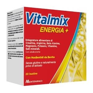 Montefarmaco Vitalmix Energia - Integratore Energetico con Arginina e Creatina - 20 Bustine