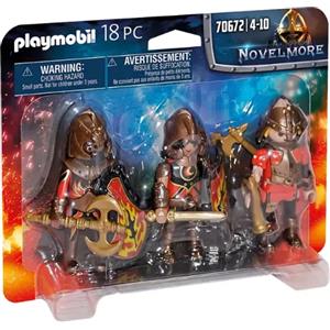 PLAYMOBIL Novelmore 70672 - Guerrieri di Burnham con 3 Personaggi e Accessori per Battaglie Fantasiose