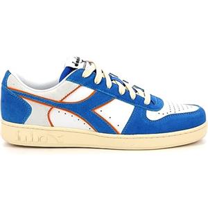 Diadora Magic Basket Low Suede Leather, Scarpe da Ginnastica Unisex-Adulto, Royal/White, 37 EU