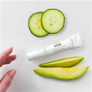 Huygens Trattamento Contorno Occhi 15ml - Decongestionante Biologico con Cetriolo e Caffeina, 99% Naturale e Vegan