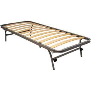 Bed Store SISTEMI RIPOSO Rete Estraibile 80x185 cm Sottoletto a Scomparsa Con Ruote, Molle Di Richiamo e Piedi Pieghevoli Salvaspazio