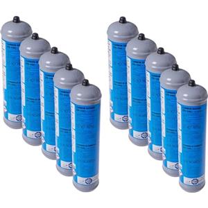 GASFRIGO®, Bombola co2 per gasatore, 600 gr usa e getta attacco M11x1, gas acqua frizzante, co2 per acqua frizzante, cilindro co2 per gasatore, bombole gasatore acqua frizzante - nr 10 bombole