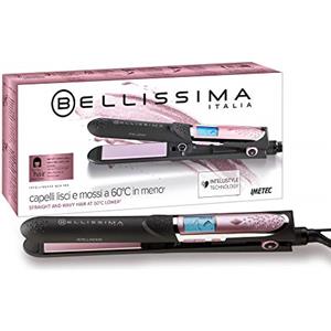 Bellissima Imetec Intellisense B24 100 Piastra intelligente, Capelli Lisci o Mossi, protetti senza calore eccessivo, Temperatura automatica su misura per tutti i capelli, Rivestimento in Ceramica
