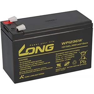 Kung Long Batteria al piombo 12V 9Ah WP1236W compatibile UPS APC Back UPS 650 700 800 RBC17 RBC 17